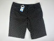 NWT GG Blue Black Polka Dot Ashley Golf Shorts Size 14