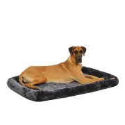 NEW 54L-Inch Charcoal Gray Dog Bed or Cat Bed w/ Comfortable Bolster