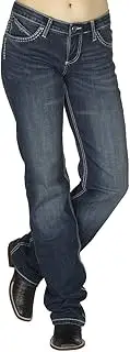 [Wrangler] Women's Shiloh Low Rise Boot Cut Ultimate Riding Jean, Talk of The Town