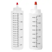 6pcs 250/450ML Sauce Bottle Squeeze Crafts Bottle Condiment Dispenser