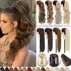 Claw Clip Ponytail Hairpieces Extension MEGA Long Wavy Pony Tail Hair Curly Soft