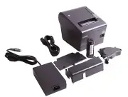 Thermal Receipt Printer, Epson TM-T88VI-I, Black, Includes AC Adapter & Cord