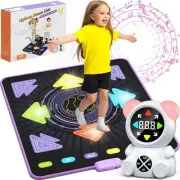Dance Mat for Kids, Rechargeable Dance Mats for Girls and Boys, Light-up Danc...
