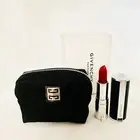 Givenchy Beauty Black Airpods Pouch & Le Rouge Interdit #306 1.5g Mini