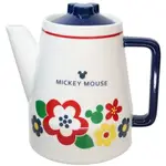 【震撼精品百貨】MICKY MOUSE_米奇/米妮 ~日本迪士尼DISNEY 米奇陶瓷茶壺-復古小花*26944