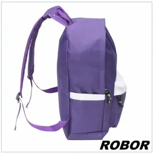 韓系型男 ROBOR簡約休閒風簡約後背包(紫色)