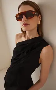 [Bottega Veneta] Flat Acetate Sunglasses
