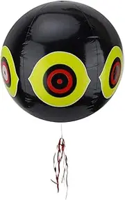 Bird Repellent Balloons Anti Eyes Scare Deterrent Devices Scary Eye Balloon Terror to Birds in Garden Outdoors Inflatable Predator Keep Away (Black)