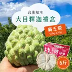 【初品果】台東知本大目釋迦禮盒5斤4-5顆X1盒(每顆550G-670G_年節禮盒_中秋禮盒)