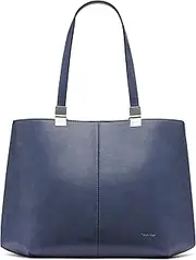 [Calvin Klein] Women's Granite Geometric Tote Bag – Vegan Leather