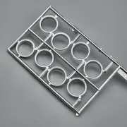 AMT 1/25 Fruehauf Van Trailer Parts Chrome Wheel Dishes Rings