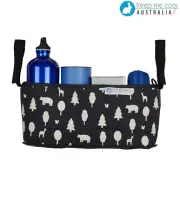 Keep Me Cosy™ Pram Organiser, Stroller Caddy Bag - Woodland Friends