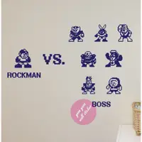 在飛比找蝦皮購物優惠-【源遠】Rockman vs Boss 洛克人單色復古版壁貼