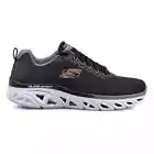 SKECHERS GLIDE-STEP LOW TRAINERS SPORT SNEAKERS MEN SHOES BLACK/GOLD SIZE 12 NEW