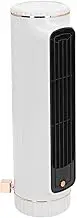 Yunir Tower Fan, Tower Fan for Bedroom with 3 Speeds Quiet, Table Fan for USB Rechargeable, Fan for Bedroom, Office Outdoor (White)