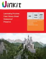 A4 Hot Laminate Pouches Thick Sheets 250Micron125x2 - 100 Sheets Uinkit 303x216