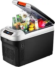 12L/15L/20L/25L/35L Portable Car Fridge Freezer 12/24V/220V Car Refrigerator Cooler Box,Electric Mini Fridge for Campervan, Vehicle, Truck, RV, Boat, Travel,12L