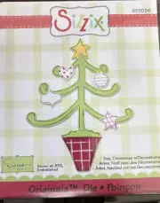 Sizzix Originals Die - Tree, Christmas w/Decorations, 655536