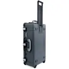 Charcoal & Silver Pelican 1615 Air case with foam. With wheels.