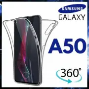 360 CLEAR CASE For SAMSUNG GALAXY A50 FRONT AND BACK TPU SILICONE PHONE COVER