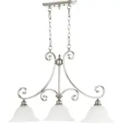 Quorum International 6554-3-64 Bryant Island Light Classic Nickel