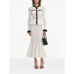 [Self-portrait] Self-portrait Knitted Dress S WHITE