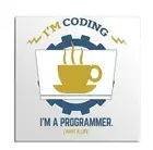 Codinng Tea And Programmer Programming Language Geek Best Tricote Fridge Magnet