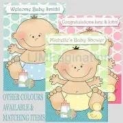 PERSONALISED Pin the DUMMY on the BABY, BABY SHOWER GAME