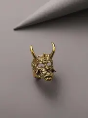 Men Texture Metal Ring