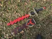 Handmade Eva sword blazing Inferno w/ Scabbard