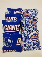8 Cornhole Bag Set Corn Hole N Y New York Mets and Giants