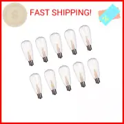 ‎10 Pack Edison Light Bulbs Replacement, 7-Watt C9/E17 Intermediate Screw Base S