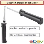 Cordless Electric Knife Meat Slicer Cheese Bread Slicing Tool LED Charging Light