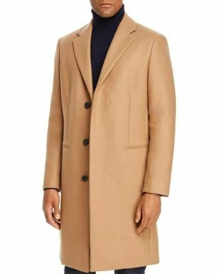 Theory men's Manroe Traceable Camel Topcoat Over Coat - Small - retail $845