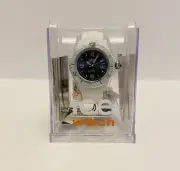 Ice-Watch ST.WS.B.S.11 Stone Sili White Silicone Strap Swarovski Elements Watch.