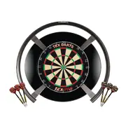 Target Darts OMNI TEX PRO Dart Board, Black Surround, + Darts