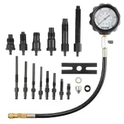 Diesel Engine Compression Tester, 18 pcs Cylinder Pressure Test Tool Kit, with 0