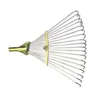Garden Rake Adjustable Metal Leaf Rake for Clearing Leaves and Loose Debris