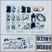 92IN1 Screws Bolts Nuts Clips Chain Tensioner Kit For STIHL MS660 066 MS460 046