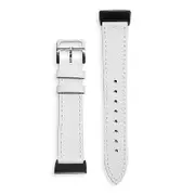 Genuine Leather Watch Wrist Band Strap Compatible For Fitbit Charge 4 / 3 White