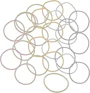 Hair Ties for Women 100pcs Elastic Hair Bands in Simple Design for Girls Non-slip Ponytail Holders