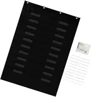 Generic Wall Hanging File Folder Over Door Hanging Storage Pouch Wall Pocket Holder for Classroom Organization for Mail and Documents Black