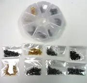 Assortment Optical Screws in Organizer_8 Types of Screws for Eyeglasses