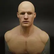 Latex Man Face Cover Masks Male Disguise Cosplay Party Props Bald