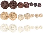 21pcs Sepaktakraw Vine Balls Lifelike Decorative Christmas Hanging Ornaments for Home Party and Decorations