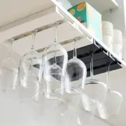 Wine Glass Rack - Space-Saving Under Cabinet & Shelf Stemware Holder Versatil...