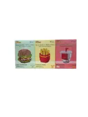 Micro Brix - Set Of 3 - Mini - Fast Food Fun Series - Building Blocks NEW