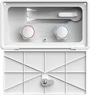 Manufacturers' Select ITC Fontana RV or Boat Exterior Shower Box Kit Faucet with Shower Head (Locking Door Assembly - White with 5' Hose)