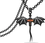 [KEYCHIN] Four Wing Necklace Dragon Rider Book Gifts Empyrean Book Series Jewelry Ya Fantasy Book Lover Gifts