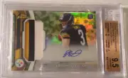 2013 Topps Finest LANDRY JONES Camo PATCH AUTO #09/10 Made Steelers BGS 9.5 GEM